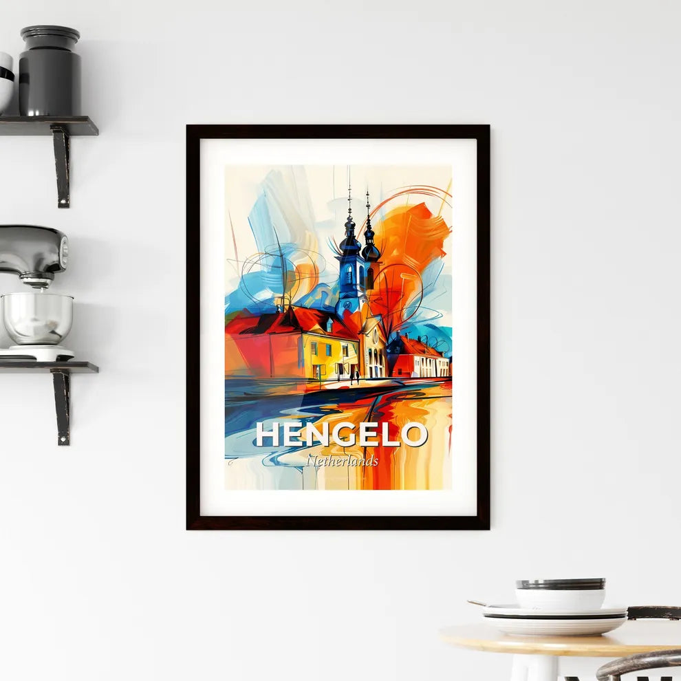 Vibrant Hengelo, Netherlands Framed Print
