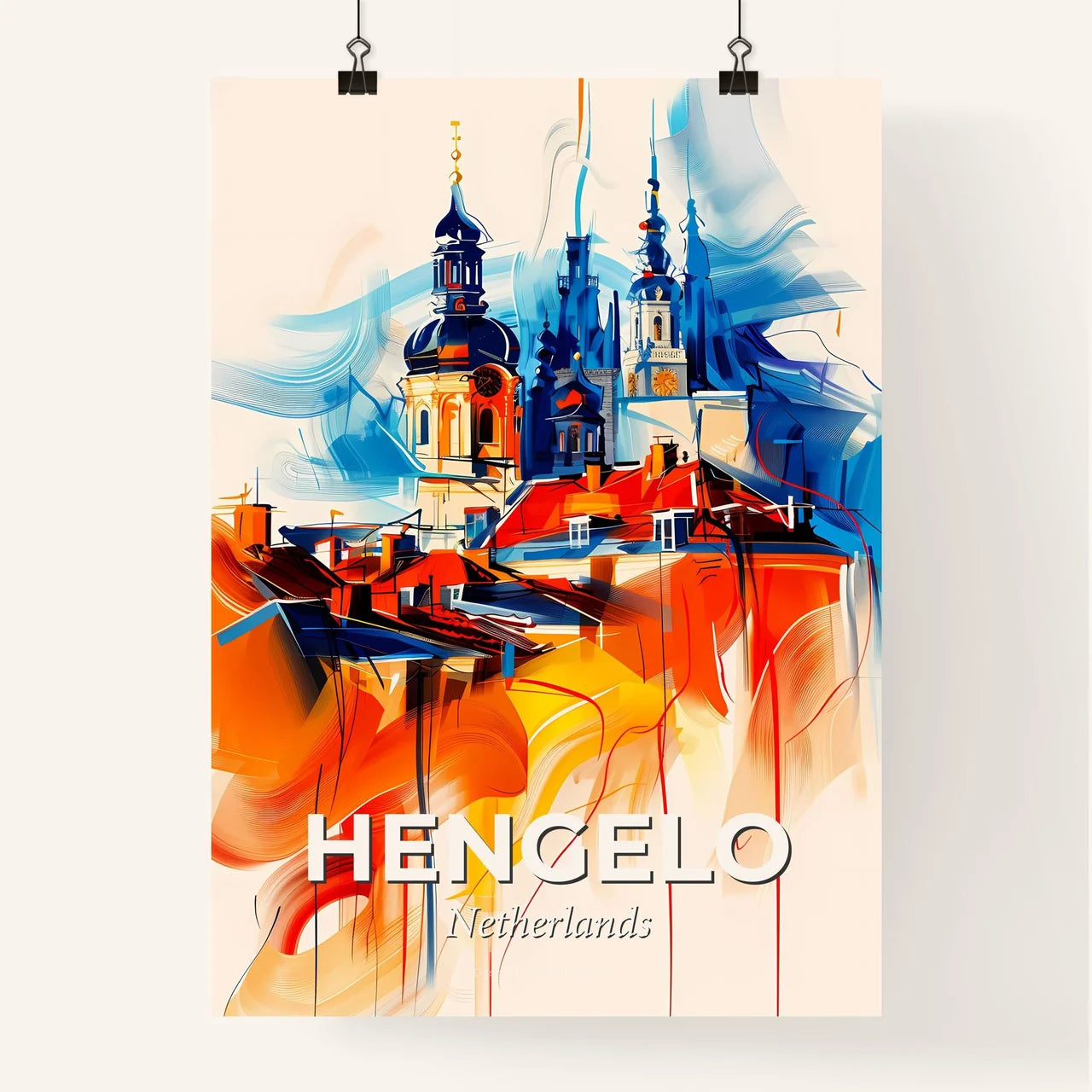 Vibrant Hengelo, Netherlands Poster