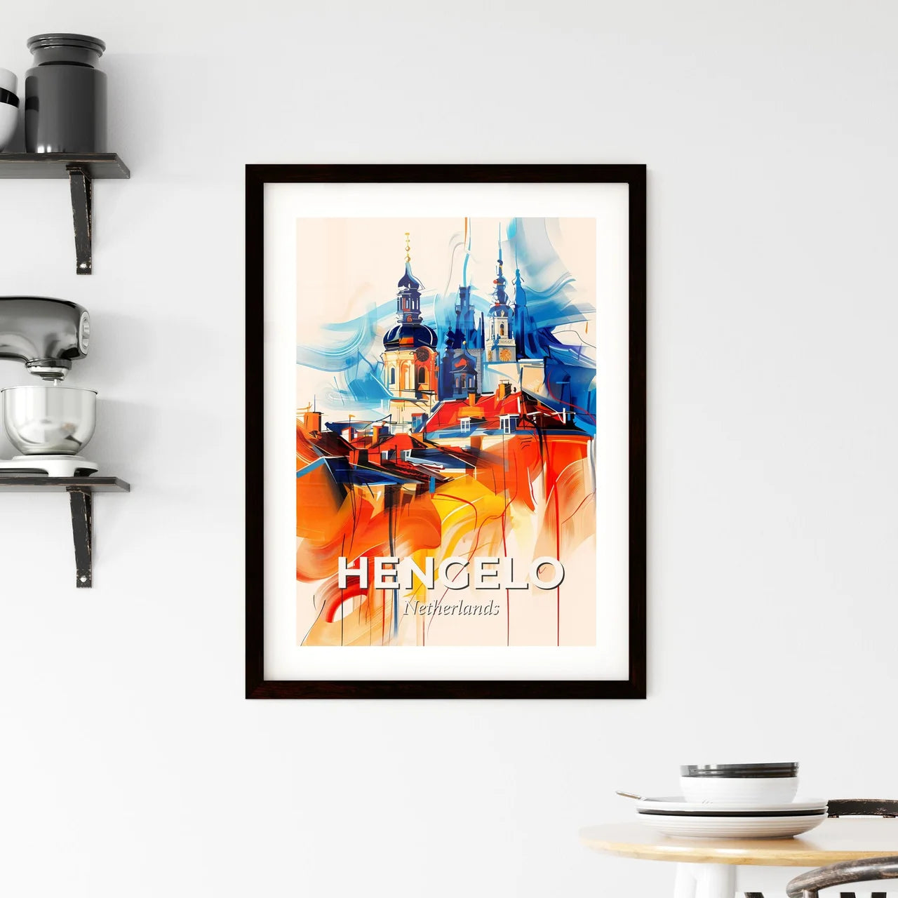 Vibrant Hengelo, Netherlands Framed Print