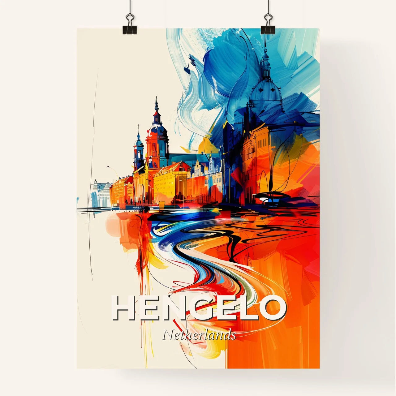 Vibrant Hengelo, Netherlands Poster