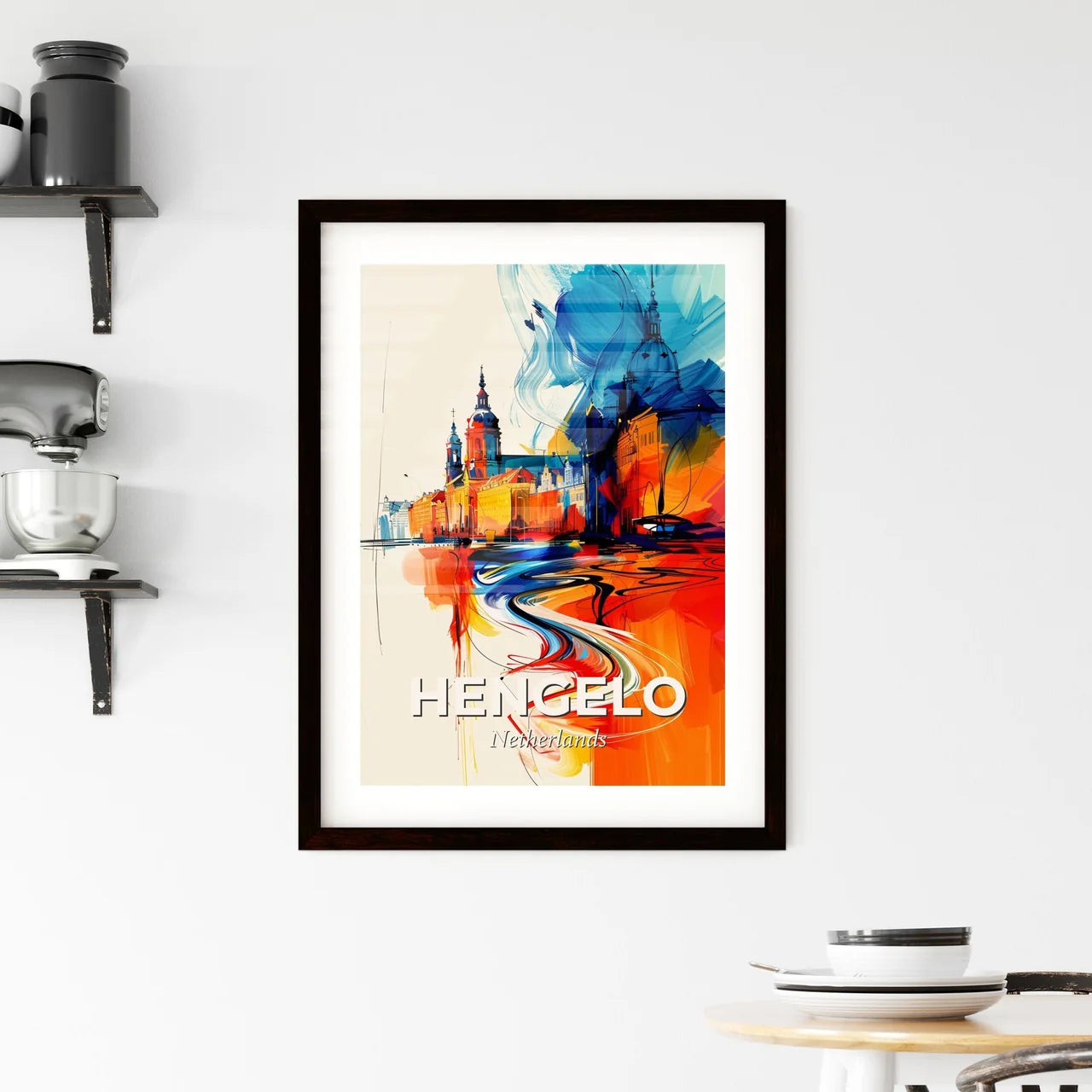 Vibrant Hengelo, Netherlands Framed Print