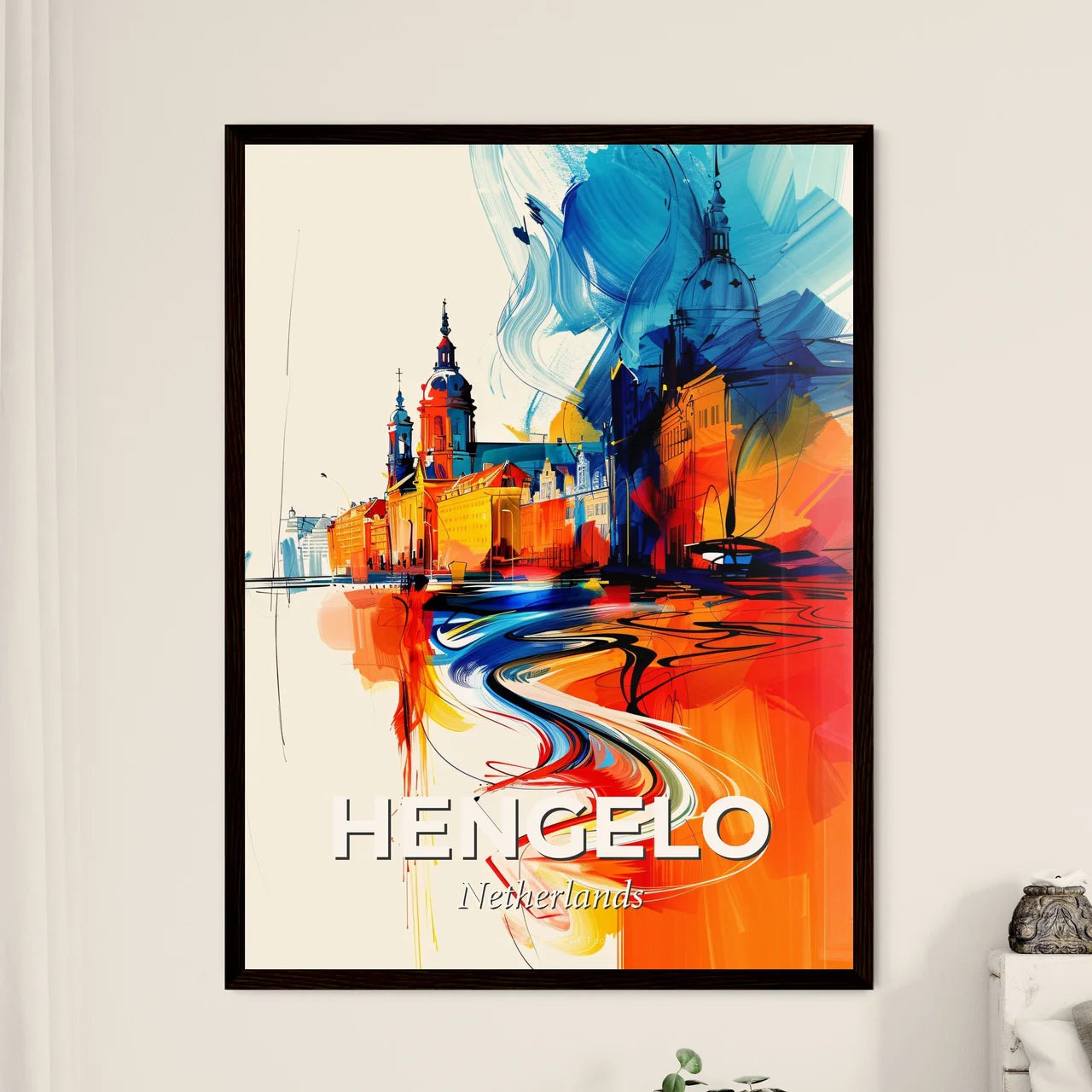 Vibrant Hengelo, Netherlands Art Print
