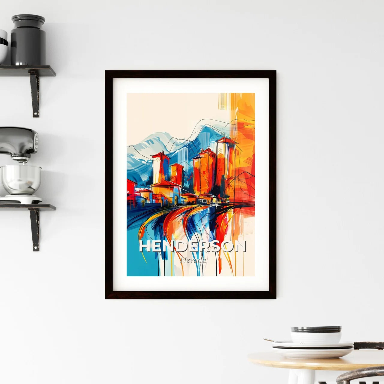 Vibrant Henderson, Nevada Framed Print
