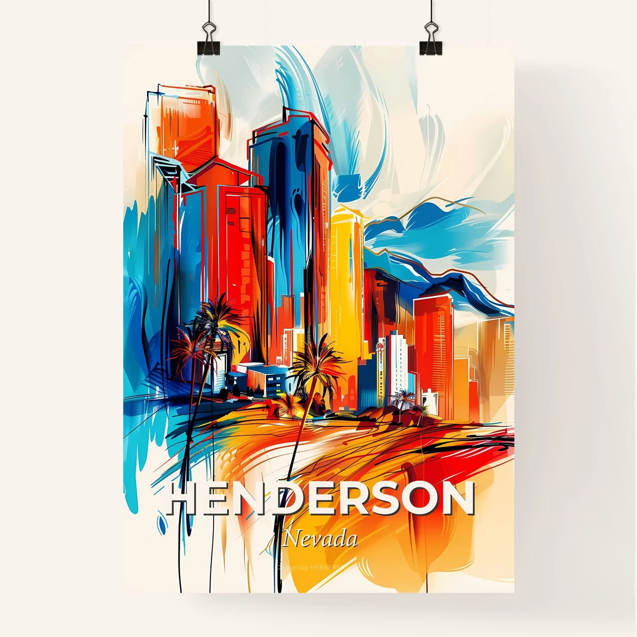 Vibrant Henderson, Nevada Poster