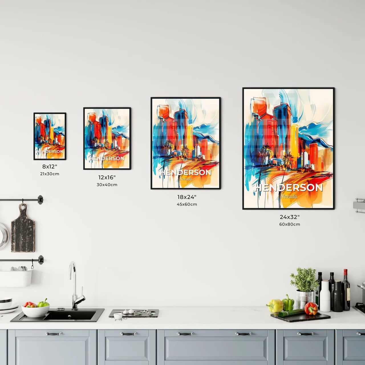 Vibrant Henderson, Nevada Kitchen Art