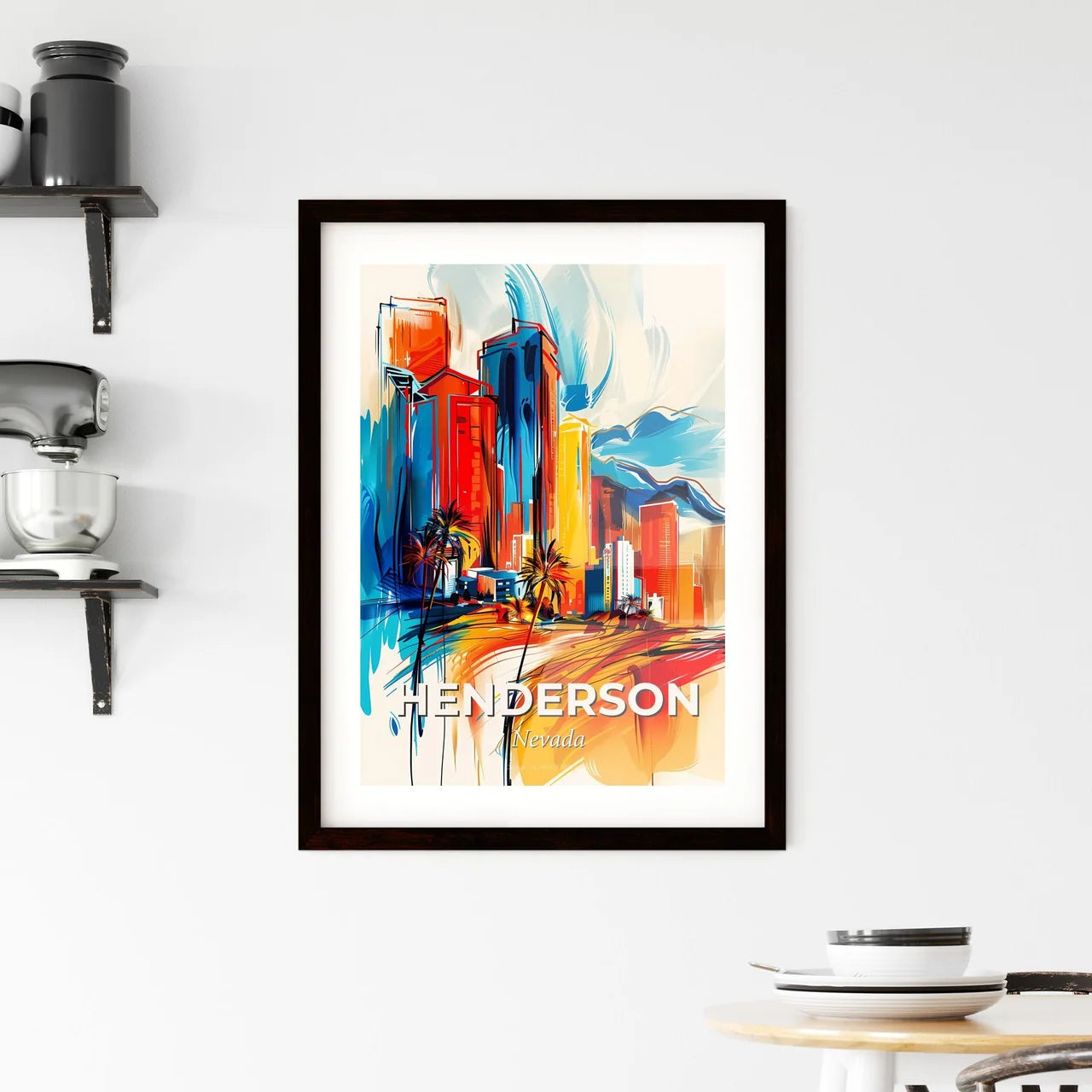 Vibrant Henderson, Nevada Framed Print