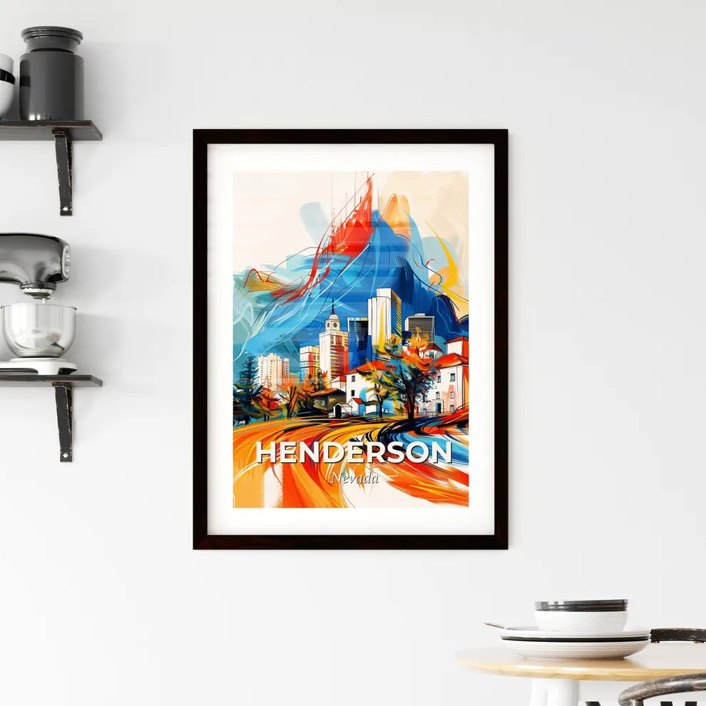 Vibrant Henderson, Nevada Framed Print