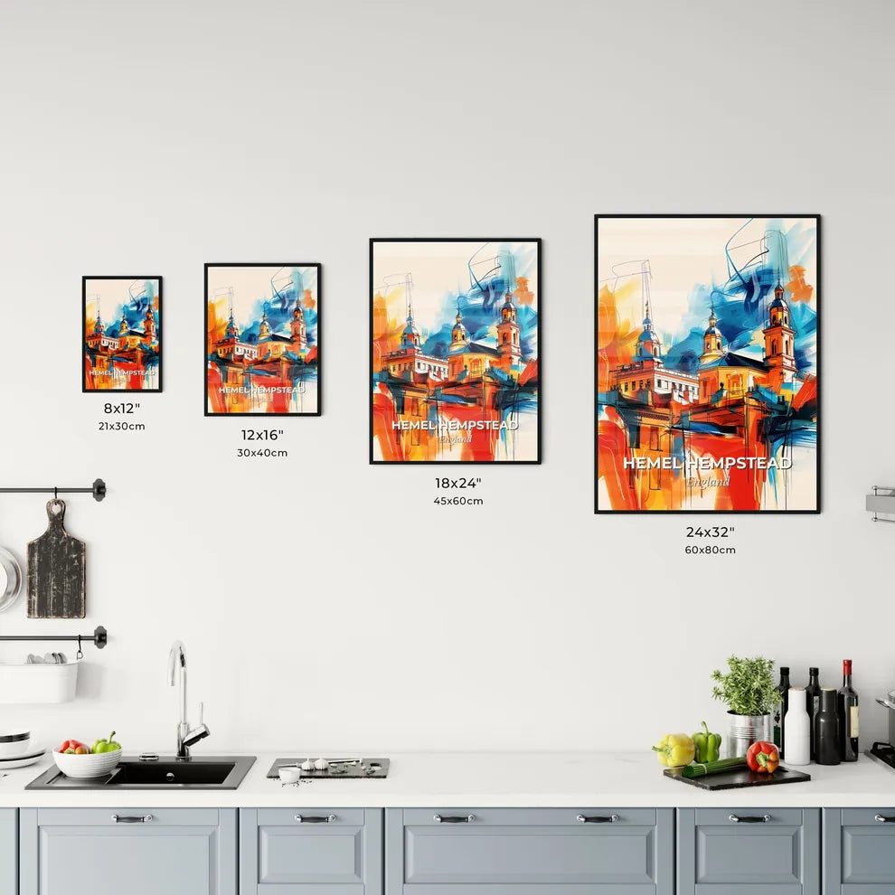 Vibrant Hemel Hempstead, England Kitchen Art
