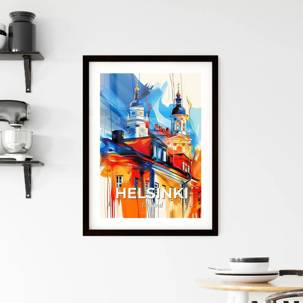 Vibrant Helsinki, Finland Framed Print