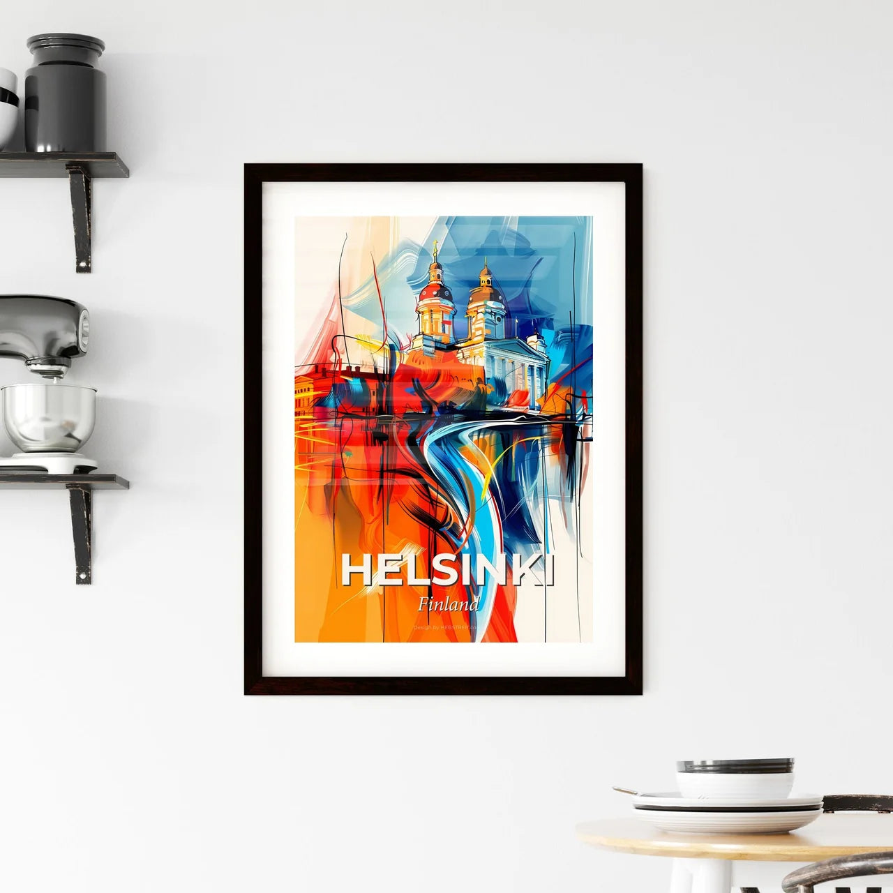 Vibrant Helsinki, Finland Framed Print