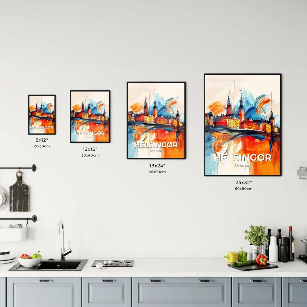 Vibrant Helsingør, Denmark Kitchen Art