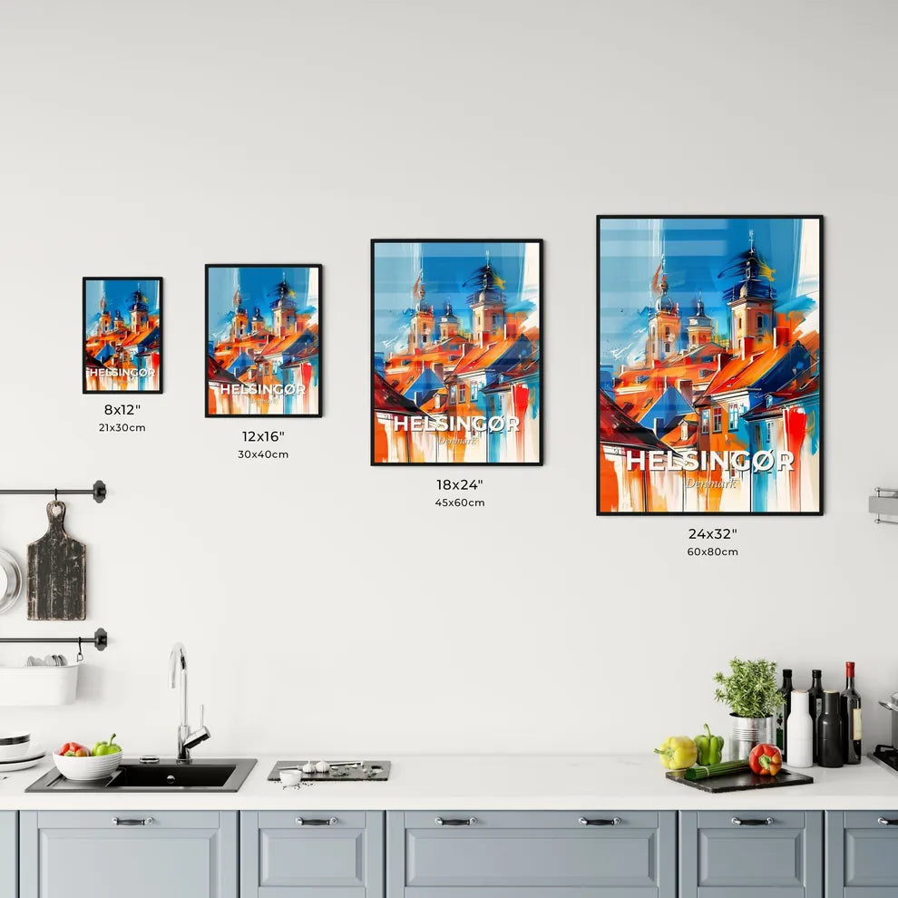 Vibrant Helsingør, Denmark Kitchen Art