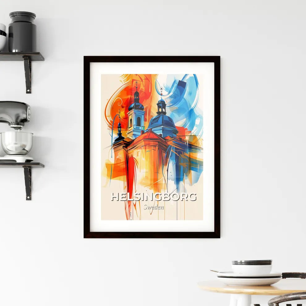 Vibrant Helsingborg, Sweden Framed Print