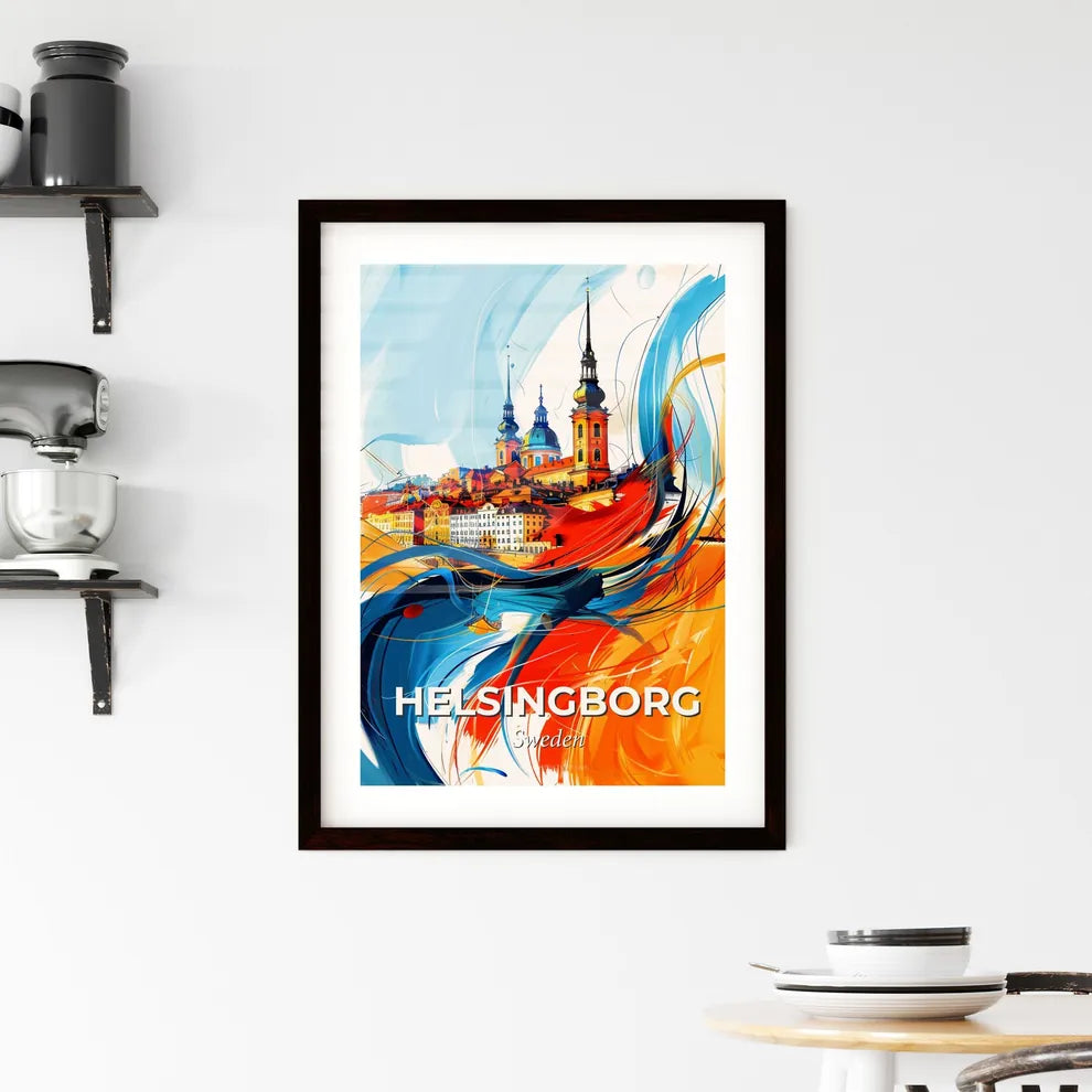 Vibrant Helsingborg, Sweden Framed Print