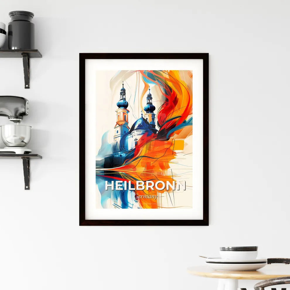 Vibrant Heilbronn, Germany Framed Print
