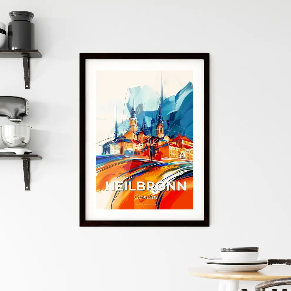 Vibrant Heilbronn, Germany Framed Print