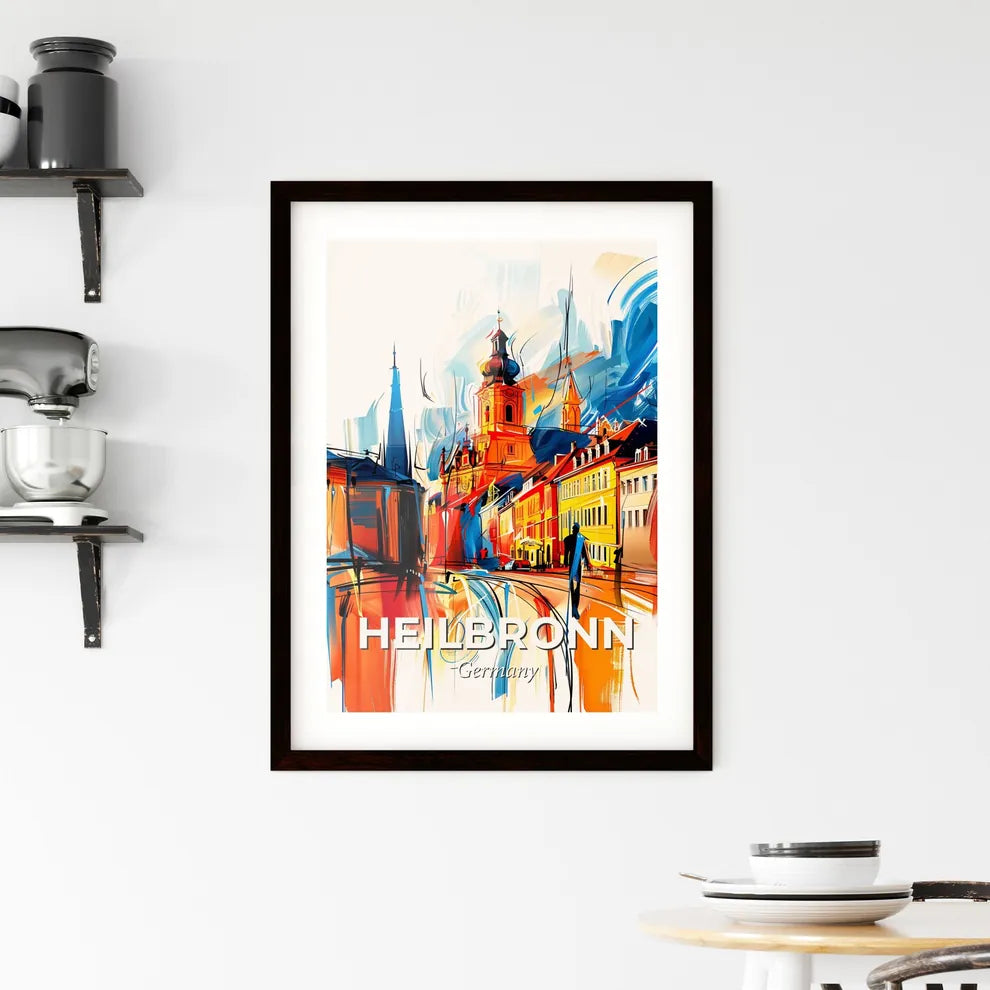 Vibrant Heilbronn, Germany Framed Print