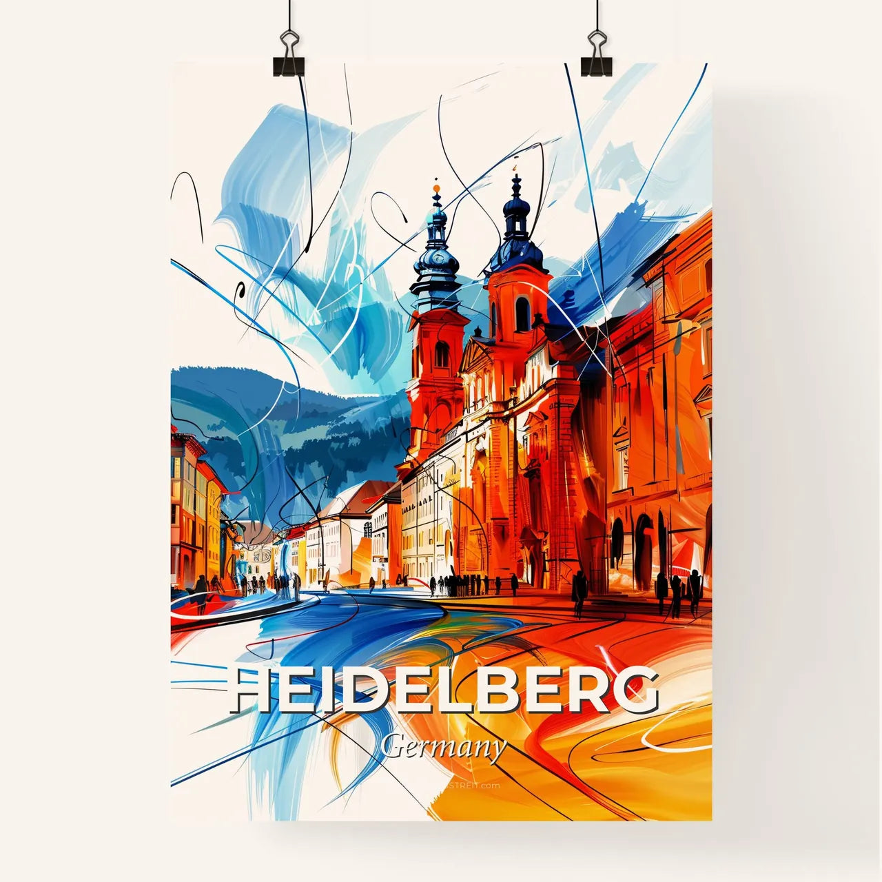 Vibrant Heidelberg, Germany Poster