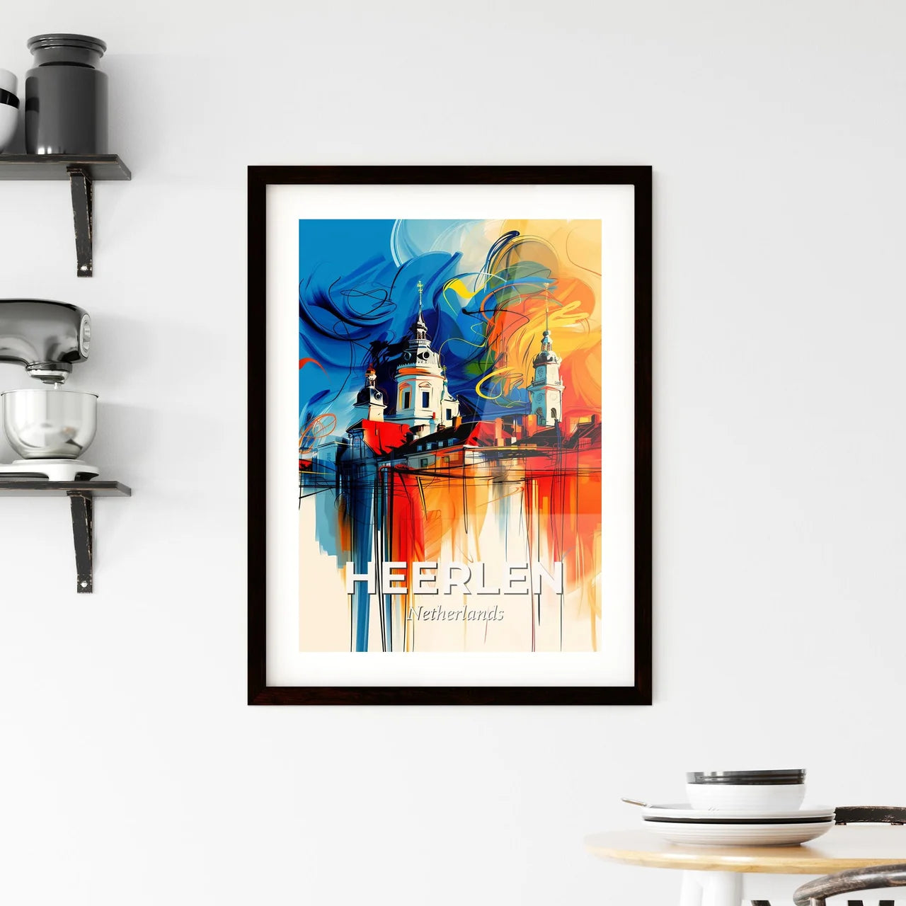 Vibrant Heerlen, Netherlands Framed Print