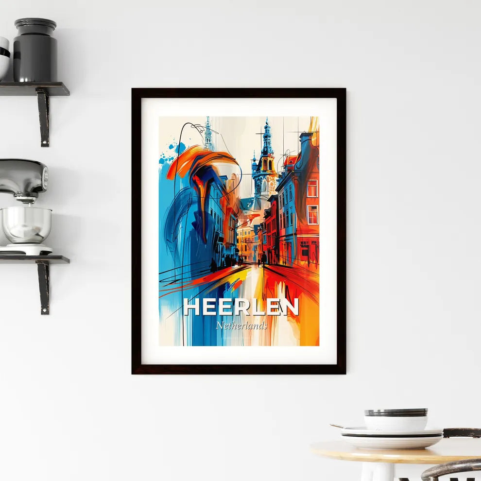 Vibrant Heerlen, Netherlands Framed Print