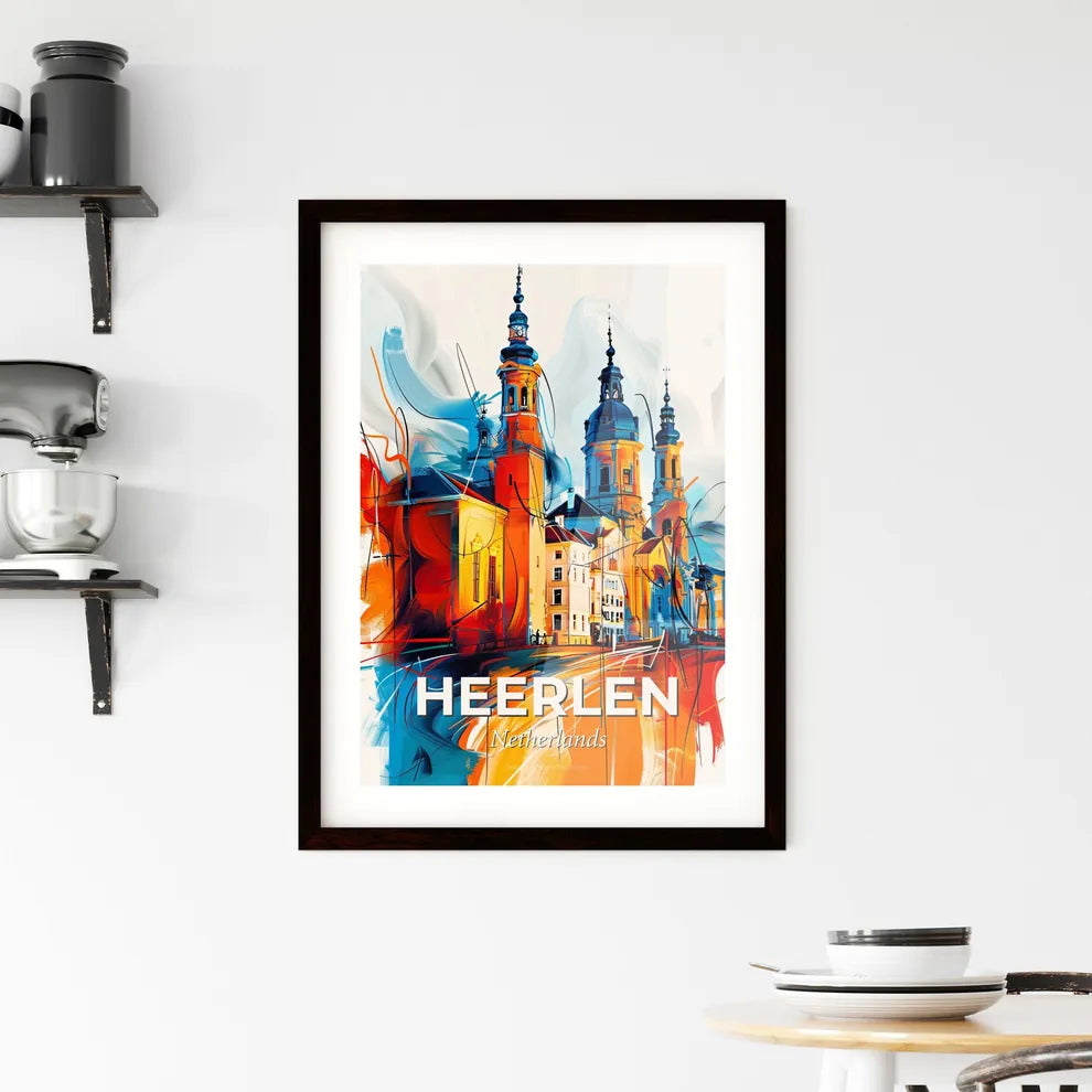 Vibrant Heerlen, Netherlands Framed Print