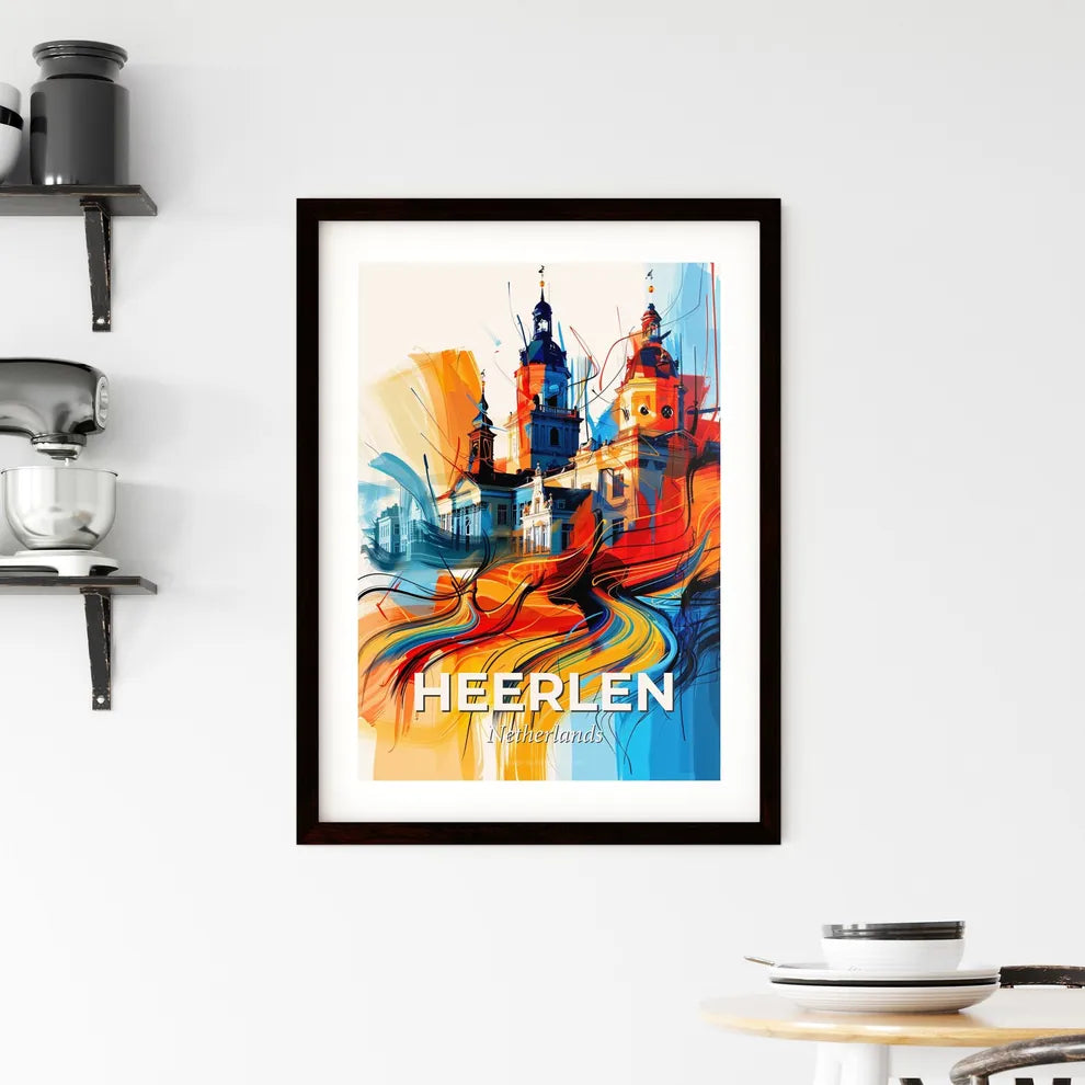 Vibrant Heerlen, Netherlands Framed Print
