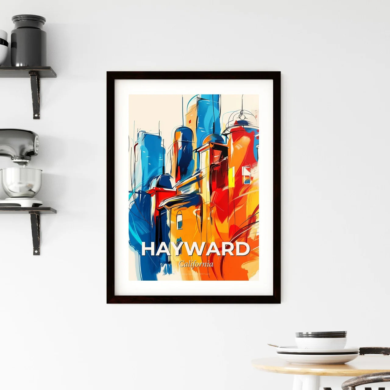 Vibrant Hayward, California Framed Print