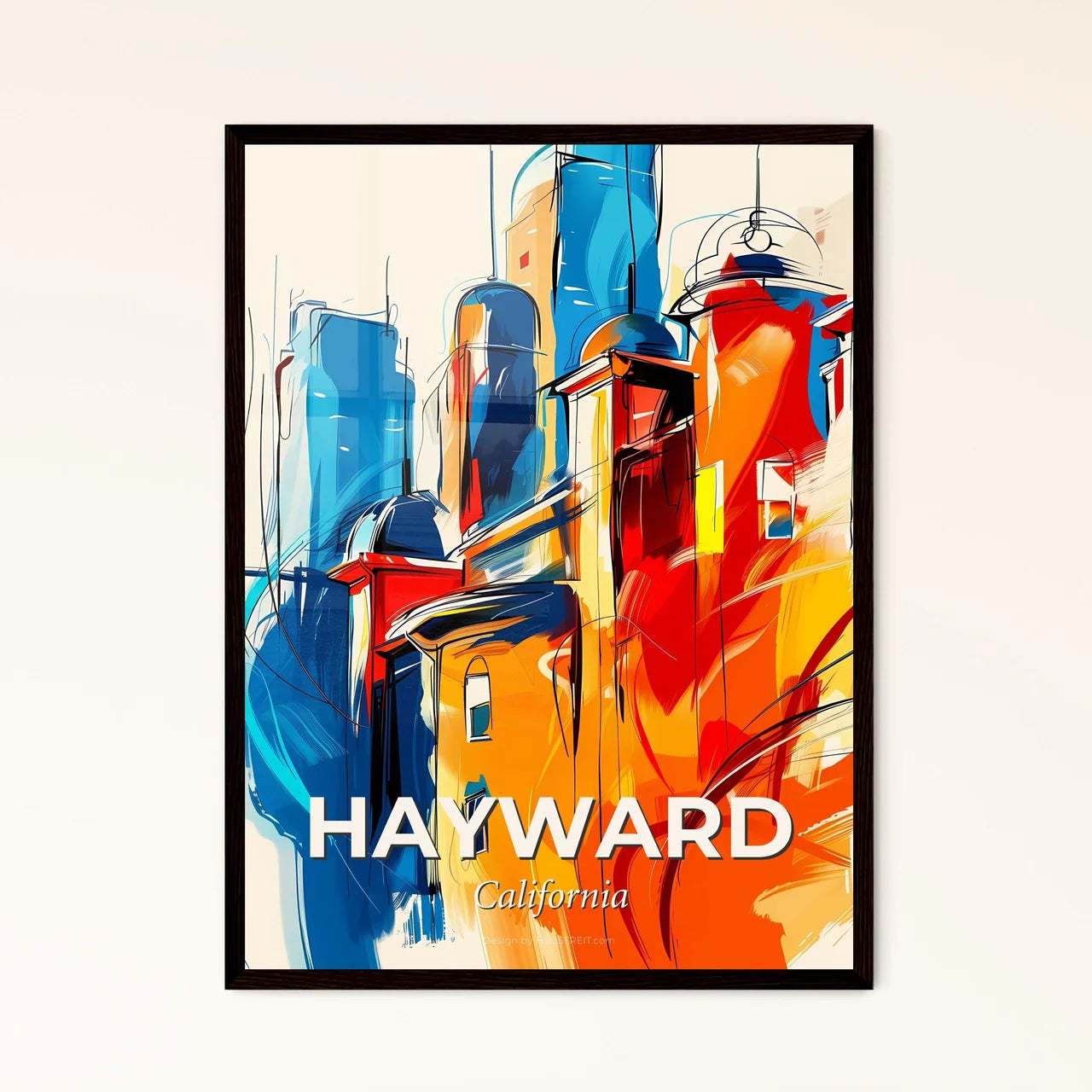 Vibrant Hayward, California Art Print