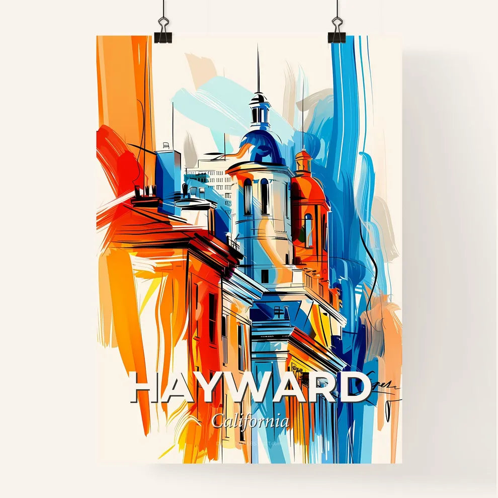 Vibrant Hayward, California Poster