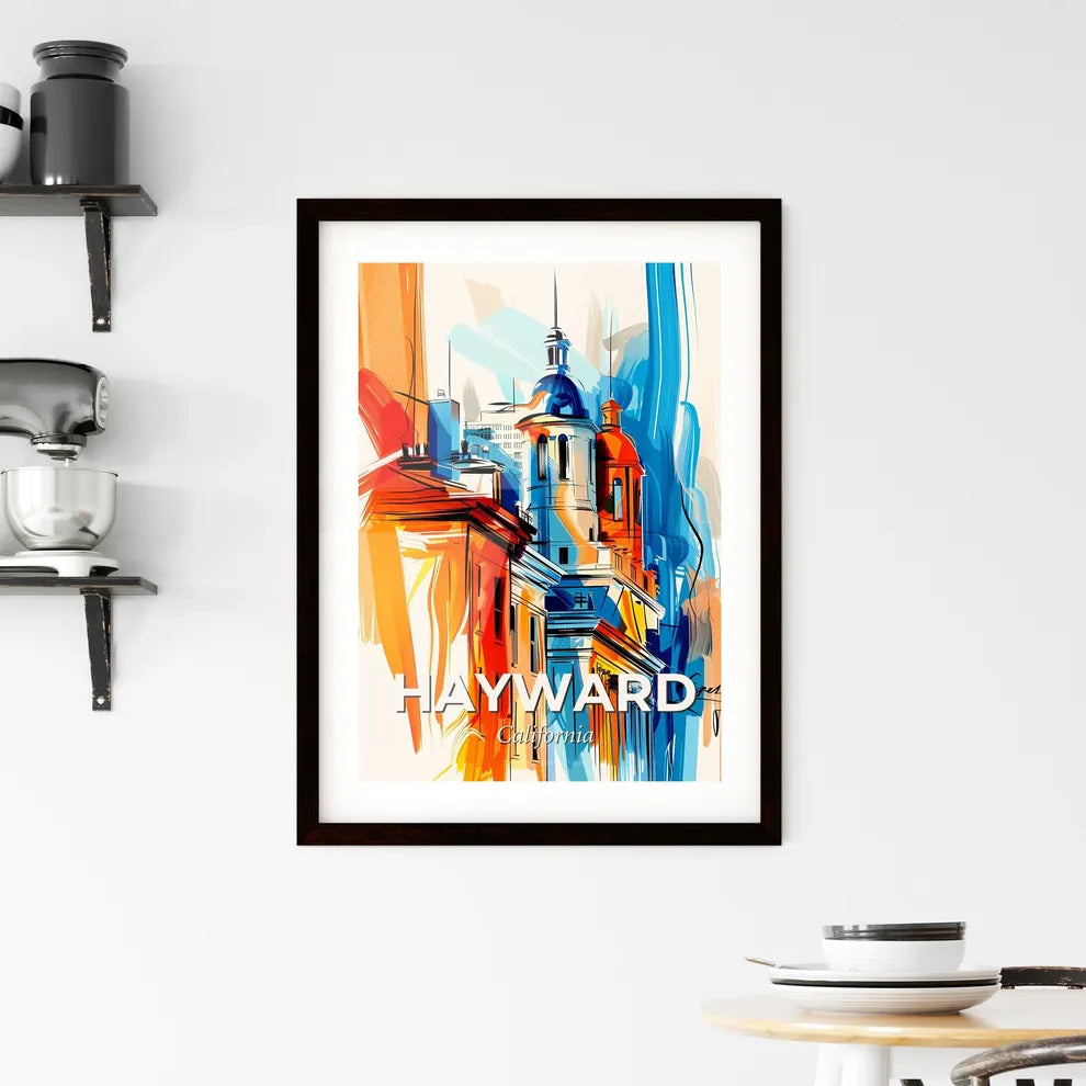 Vibrant Hayward, California Framed Print