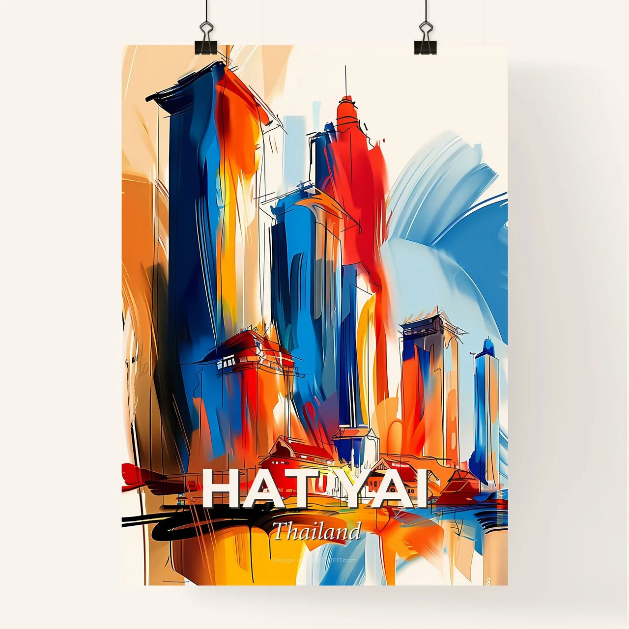 Vibrant Hat Yai, Thailand Poster