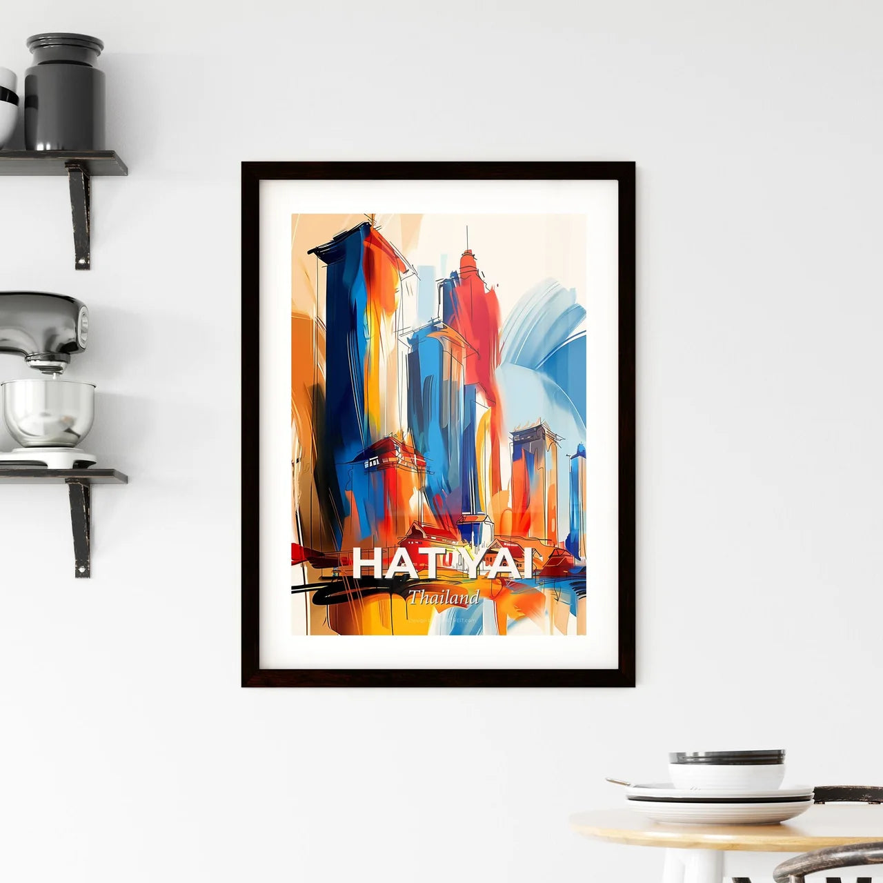Vibrant Hat Yai, Thailand Framed Print