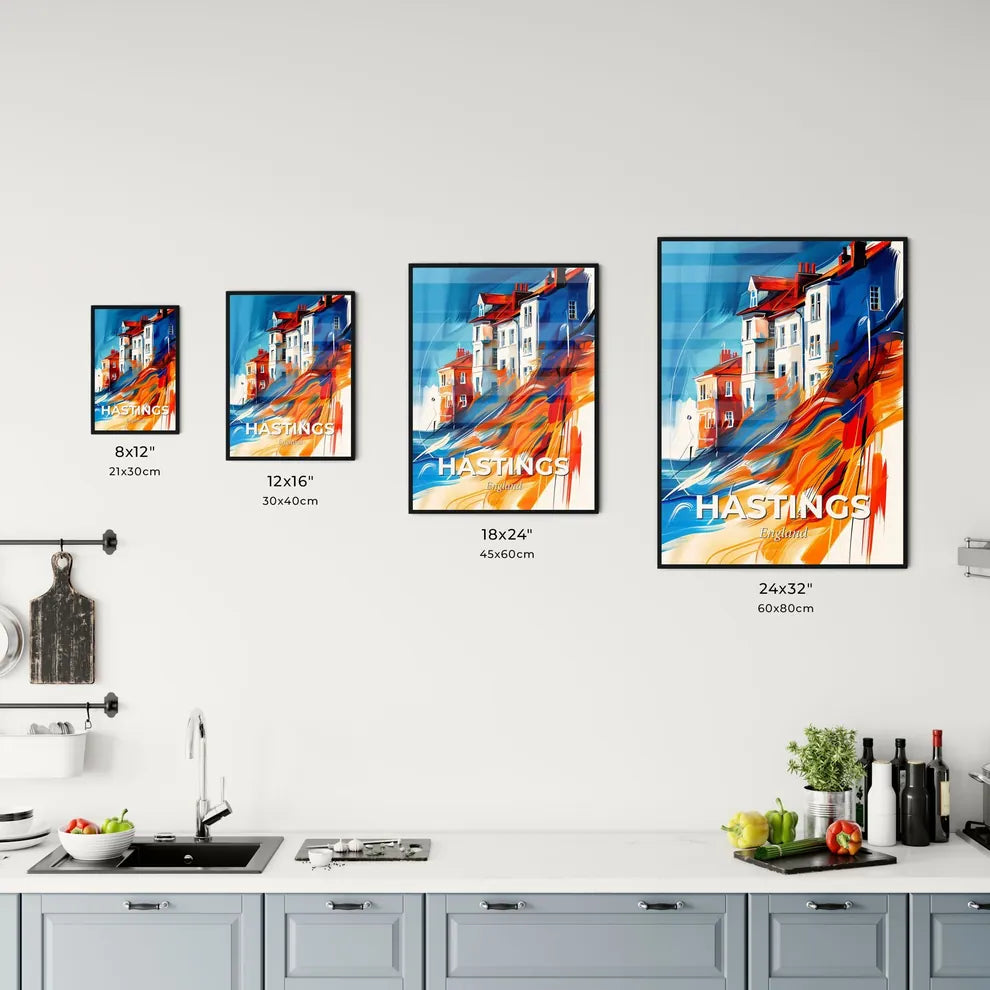Vibrant Hastings, England Kitchen Art