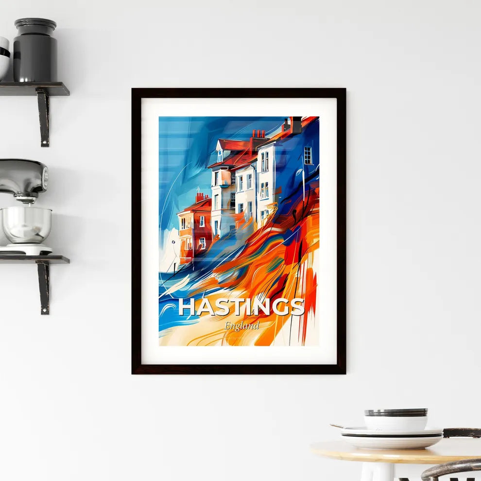 Vibrant Hastings, England Framed Print