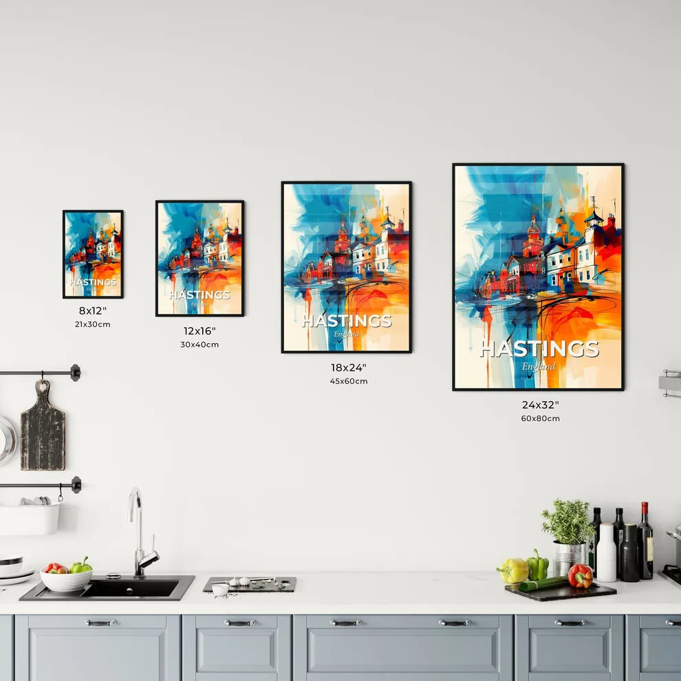Vibrant Hastings, England Kitchen Art