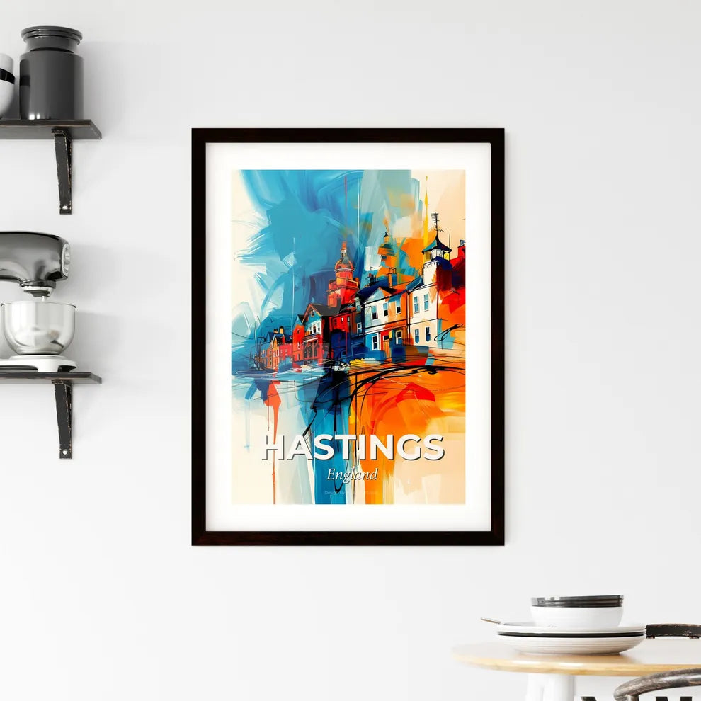 Vibrant Hastings, England Framed Print