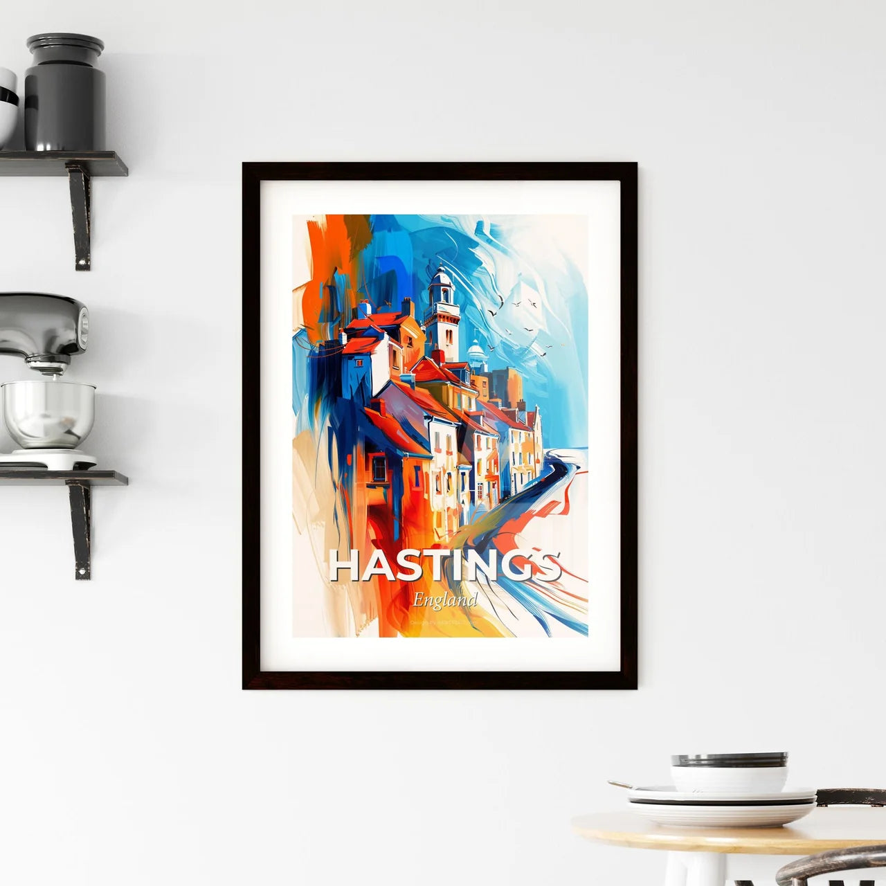 Vibrant Hastings, England Framed Print