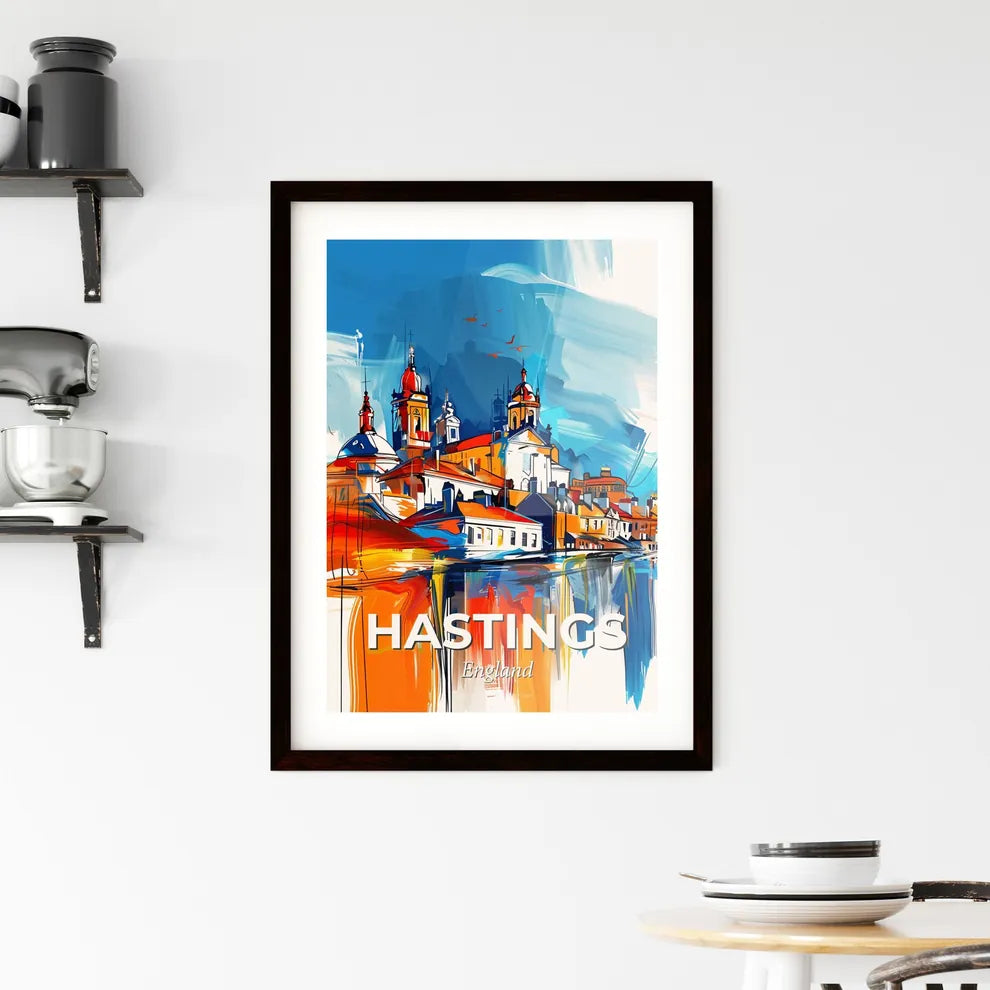 Vibrant Hastings, England Framed Print
