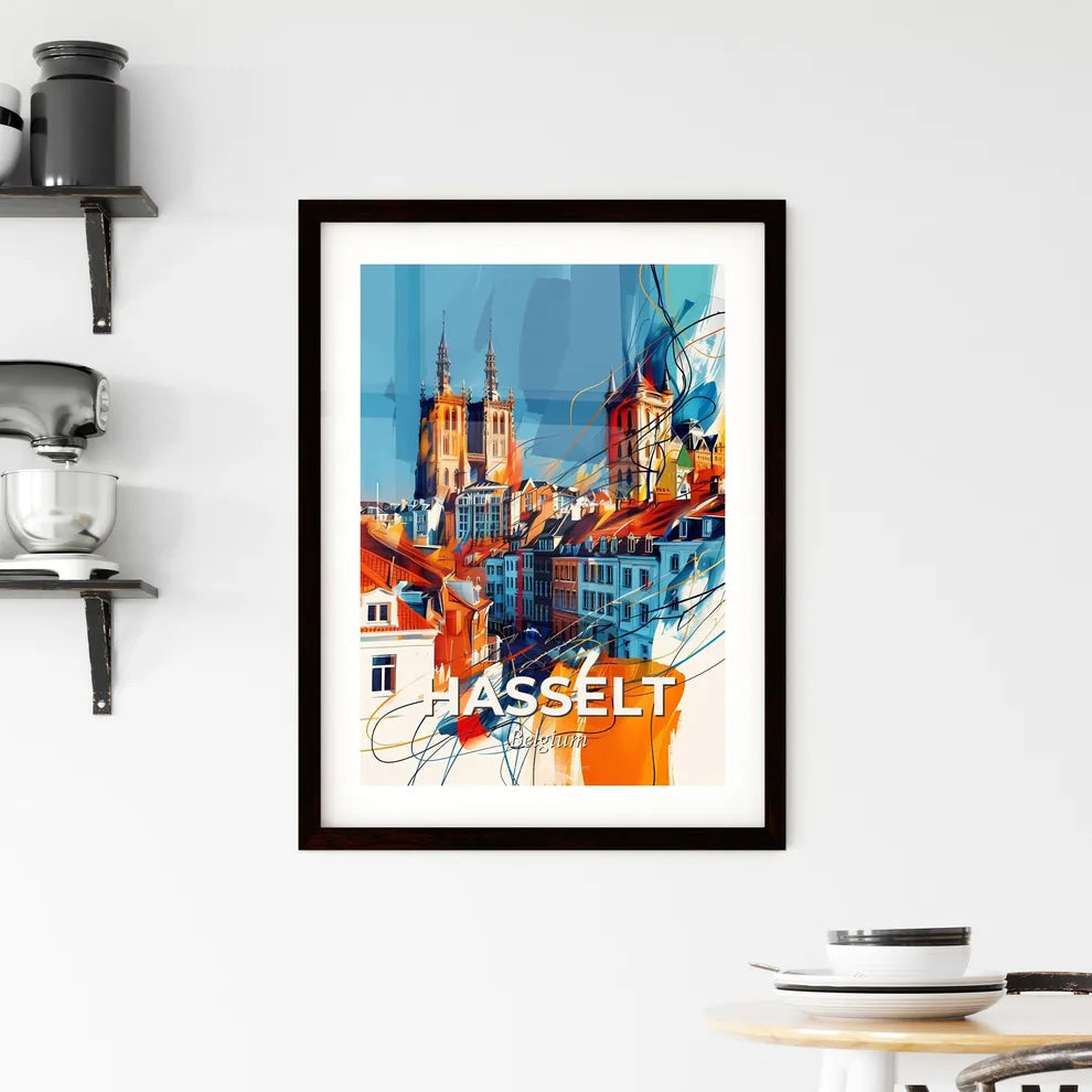 Vibrant Hasselt, Belgium Framed Print