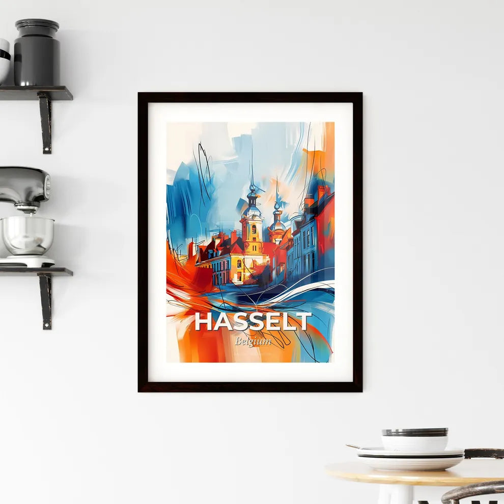 Vibrant Hasselt, Belgium Framed Print