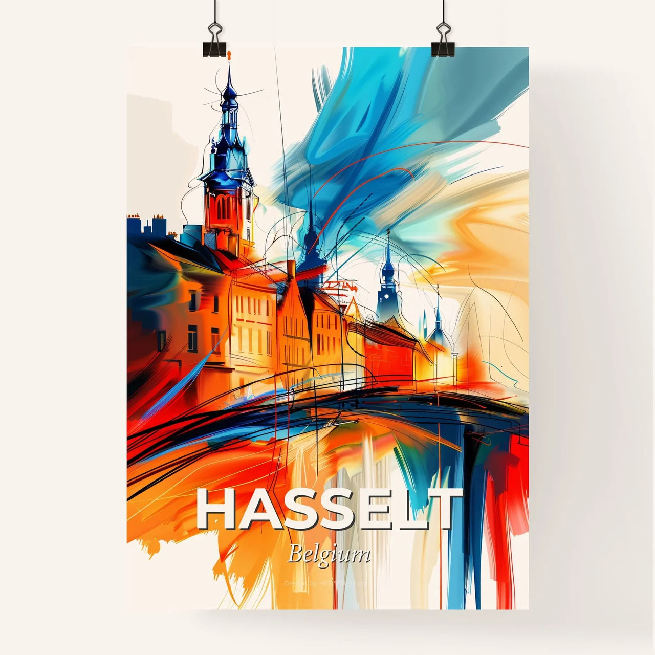 Vibrant Hasselt, Belgium Poster