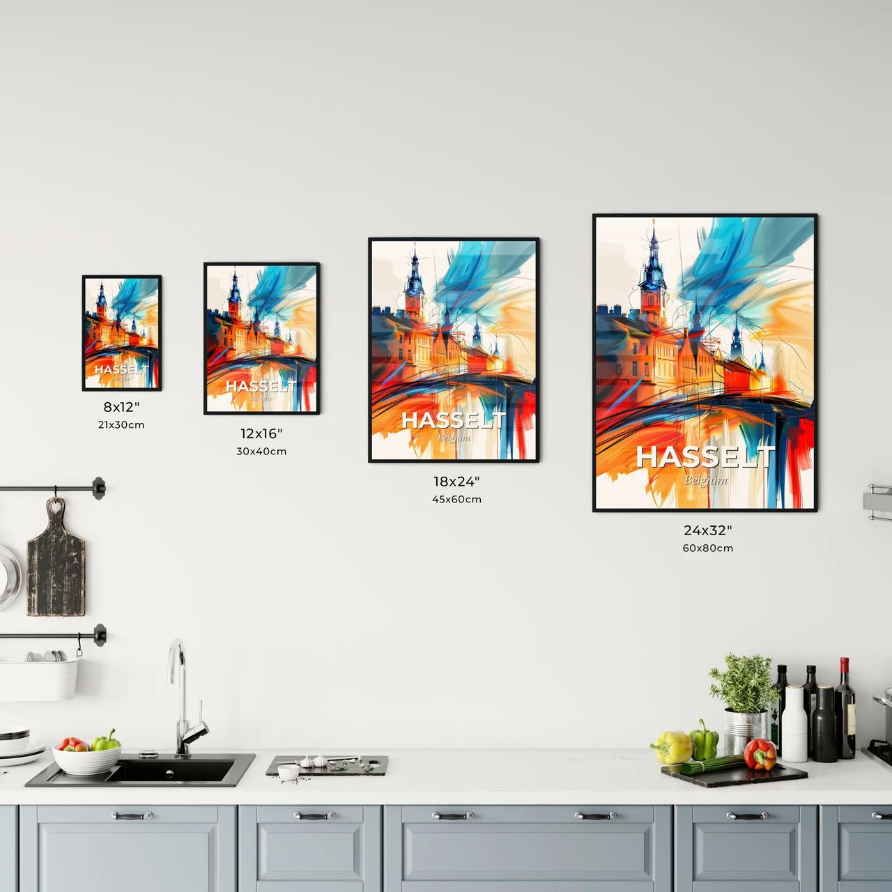 Vibrant Hasselt, Belgium Kitchen Art