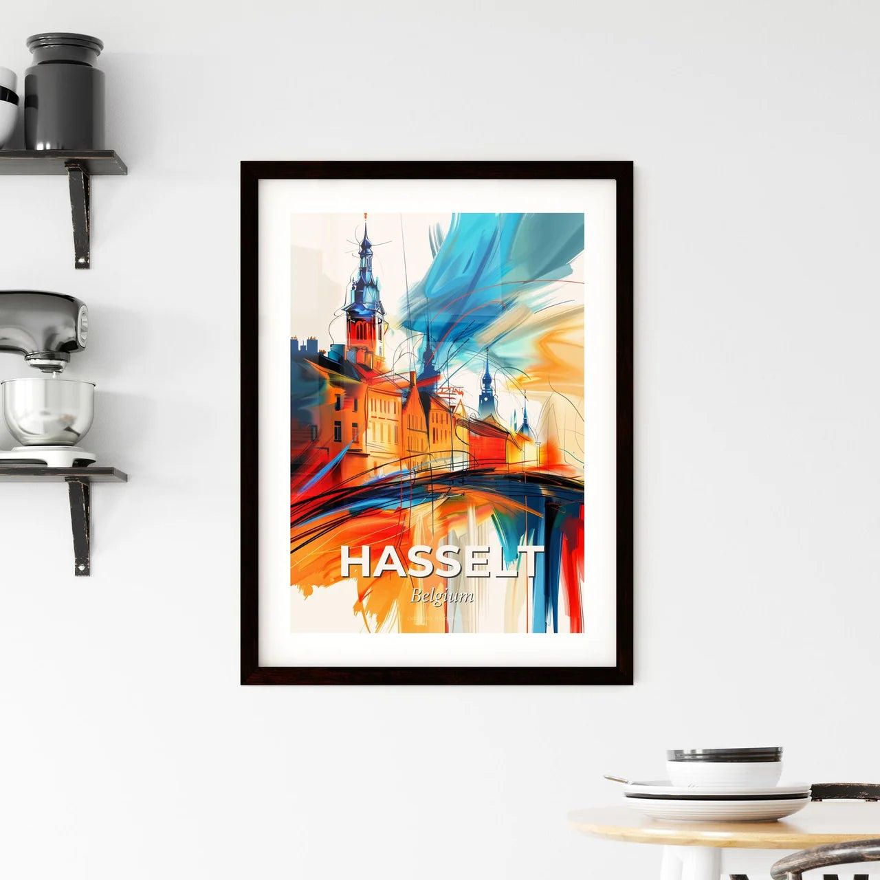 Vibrant Hasselt, Belgium Framed Print