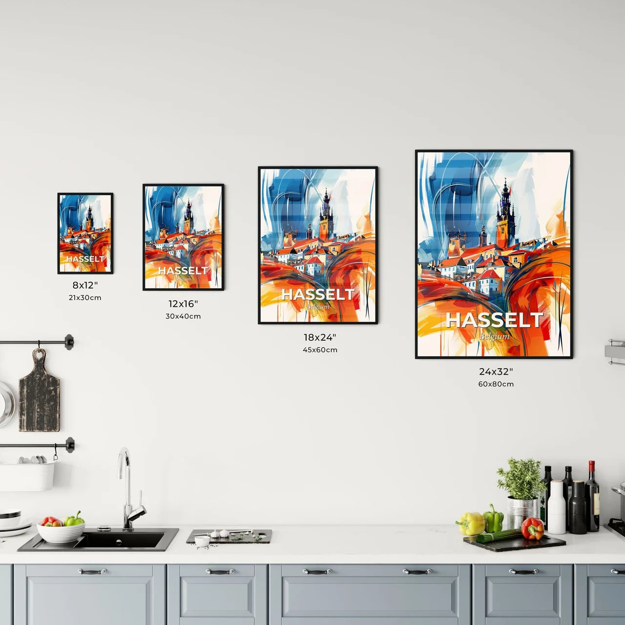 Vibrant Hasselt, Belgium Kitchen Art