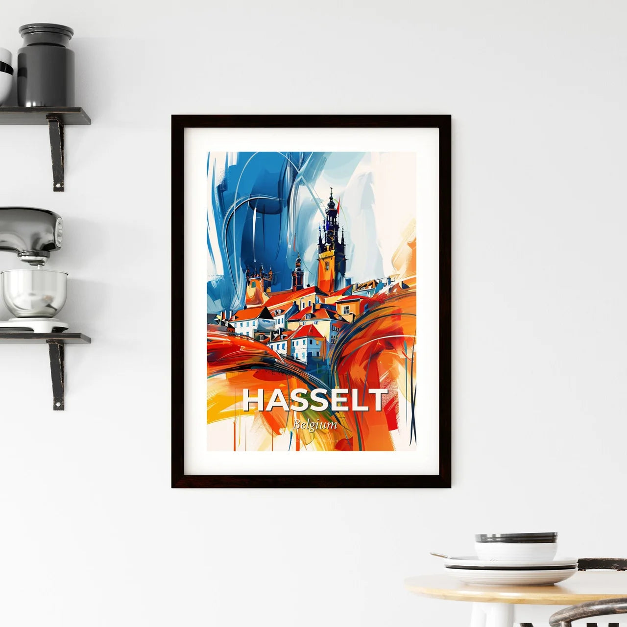 Vibrant Hasselt, Belgium Framed Print
