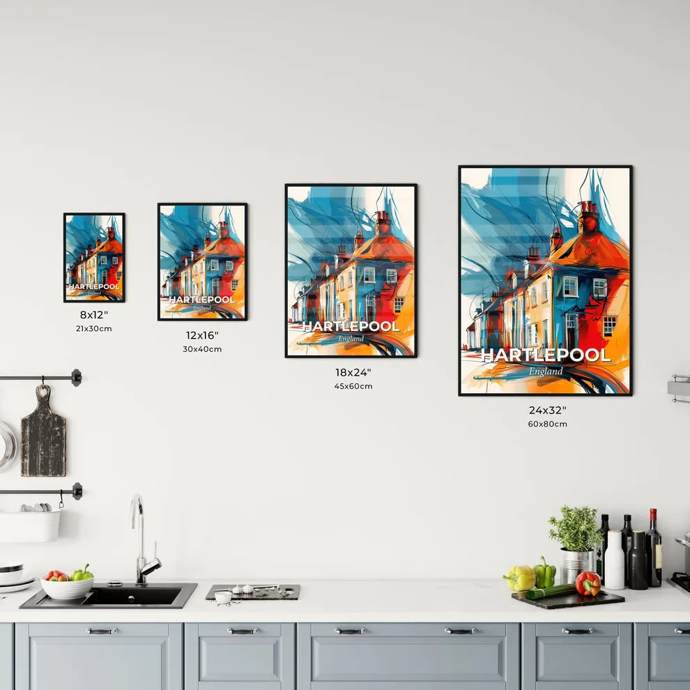 Vibrant Hartlepool, England Kitchen Art