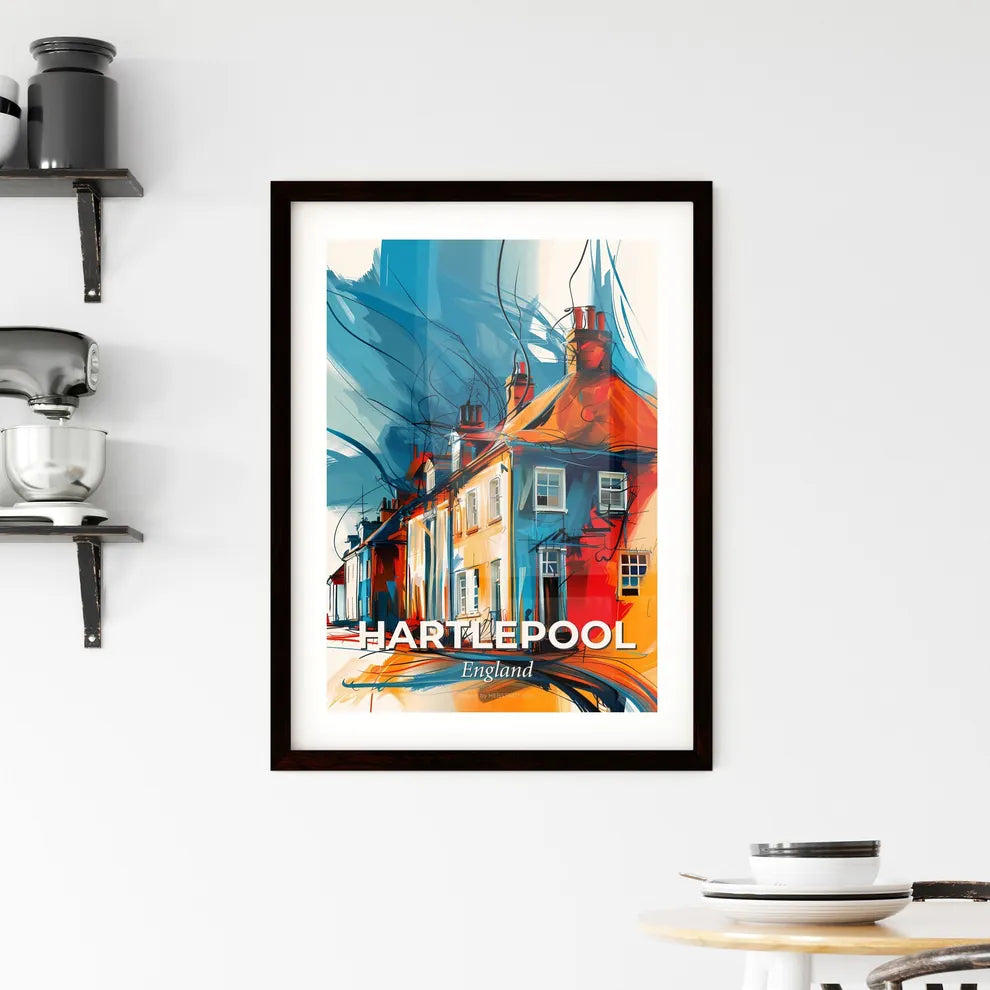 Vibrant Hartlepool, England Framed Print