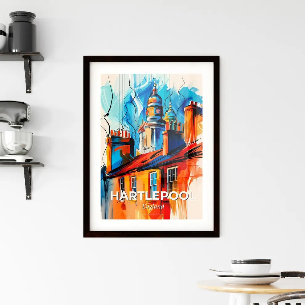 Vibrant Hartlepool, England Framed Print