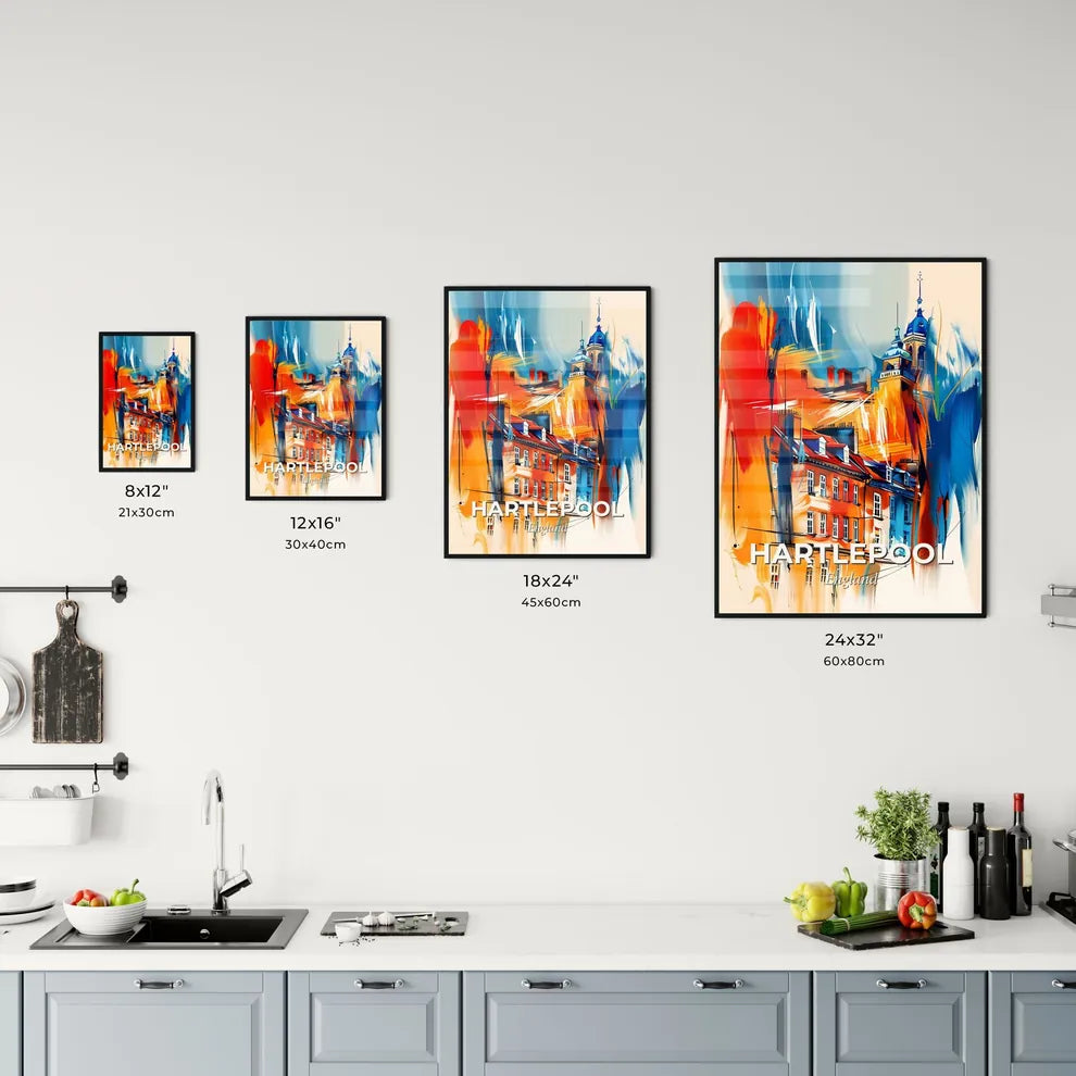 Vibrant Hartlepool, England Kitchen Art