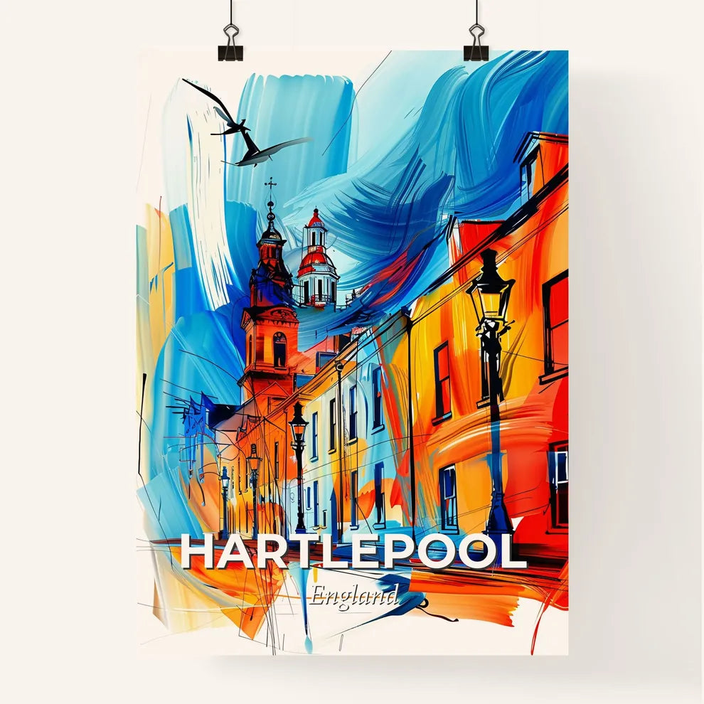 Vibrant Hartlepool, England Poster